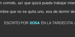 El tiempo según sosa